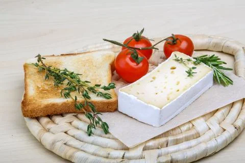 Soft brie cheese Stock Photos