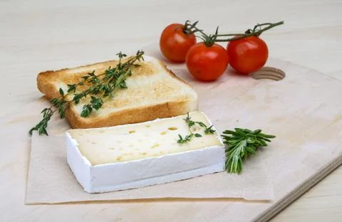 Soft brie cheese Stock Photos