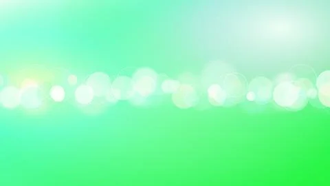 Soft Bright Bokeh Bubbles Abstract Background in Emerald Green Palette Feat.. Stock Photos