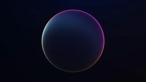 Soft bright gradient sphere on light background with smooth glow and minima.. Stock Illustration