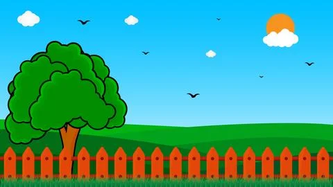 Soft bright nature background Stock Illustration