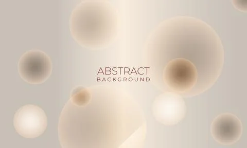 Soft brown pastel colors vector modern geometric abstract background with circle Stock Illustration