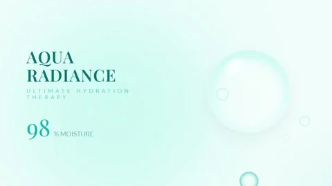 Soft Bubble Dynamics on Pastel Aqua Background for Abstract Creative Video Lo Stock Footage 337502389