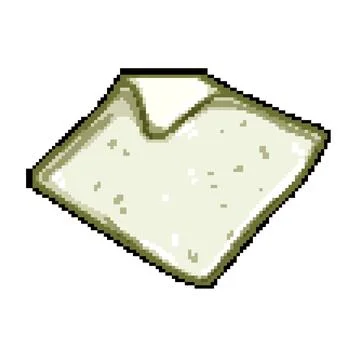 Soft burp cloths pixel art vector illustration Stock Illustration