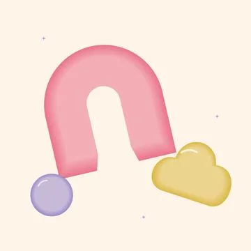 Soft candy inspired rainbow graphic objects. Gummy inspired abstract vector o Stock Illustration