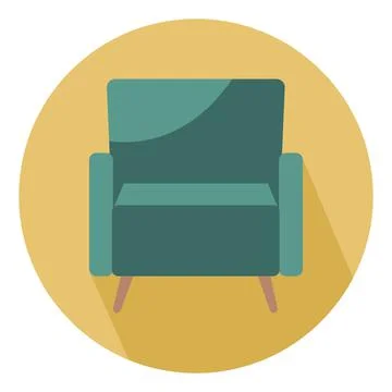 Soft chair icon Stock Illustration