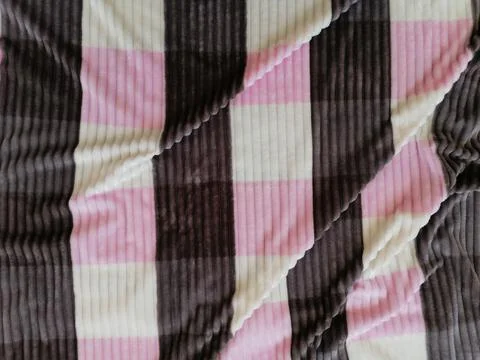 Soft Checkered Blanket Stock Photos