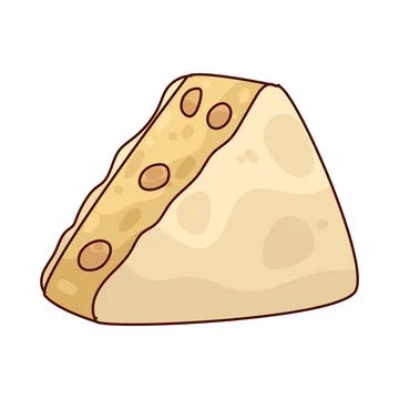 Soft cheese illustration Ilustração Stock