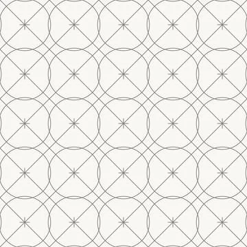 Soft circular overlap pattern, seamless pattern in line design. circle, overlap Stockillustratie