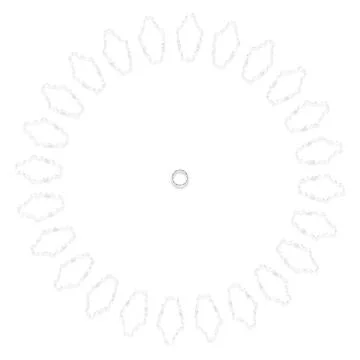 Soft Circular Repeat Shape Clean Abstract Rounded Shapes for Branding and W.. 스톡 일러스트