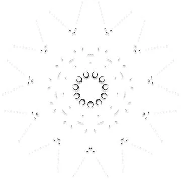 Soft Circular Repeat Shape Clean Abstract Rounded Shapes for Branding and W.. 스톡 일러스트