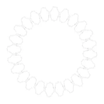 Soft Circular Repeat Shape Clean Abstract Rounded Shapes for Branding and W.. Illustrazione stock
