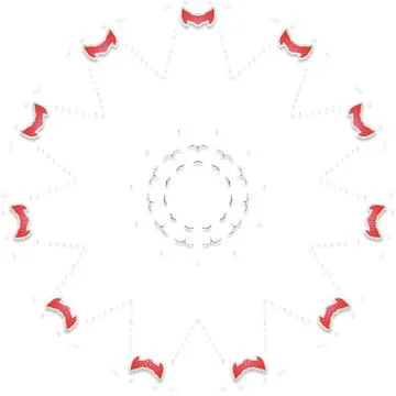 Soft Circular Repeat Shape Clean Abstract Rounded Shapes for Branding and W.. Stock Illustration