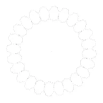 Soft Circular Repeat Shape Clean Abstract Rounded Shapes for Branding and W.. Stock Illustration
