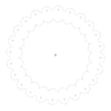 Soft Circular Repeat Shape Clean Abstract Rounded Shapes for Branding and W.. Stock Illustration