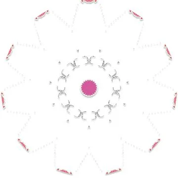 Soft Circular Repeat Shape Clean Abstract Rounded Shapes for Branding and W.. Stockillustratie
