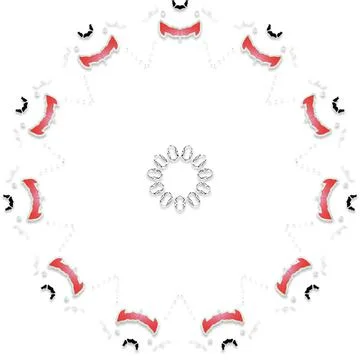 Soft Circular Repeat Shape Clean Abstract Rounded Shapes for Branding and W.. Illustrazione stock