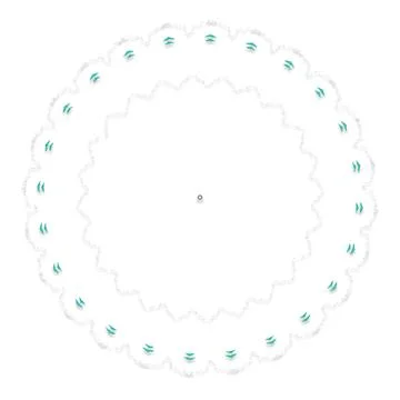 Soft Circular Repeat Shape Clean Abstract Rounded Shapes for Branding and W.. Stock Illustration
