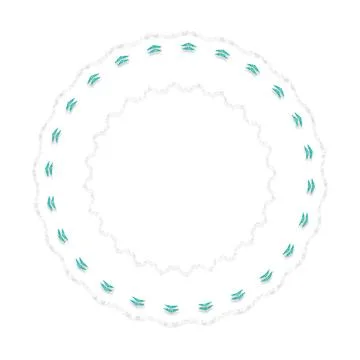 Soft Circular Repeat Shape Clean Abstract Rounded Shapes for Branding and W.. Illustrazione stock