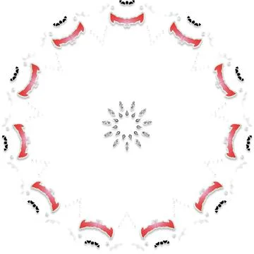 Soft Circular Repeat Shape Clean Abstract Rounded Shapes for Branding and W.. 스톡 일러스트