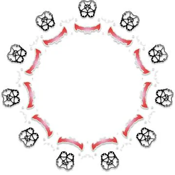 Soft Circular Repeat Shape Clean Abstract Rounded Shapes for Branding and W.. 스톡 일러스트