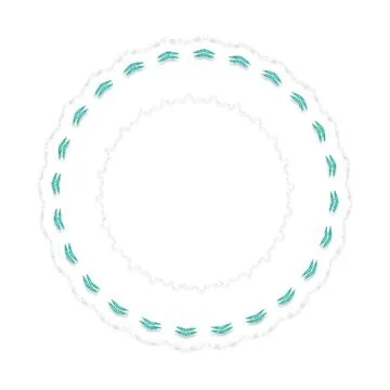 Soft Circular Repeat Shape Clean Abstract Rounded Shapes for Branding and W.. Illustrazione stock