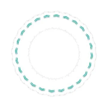 Soft Circular Repeat Shape Clean Abstract Rounded Shapes for Branding and W.. Stock Illustration