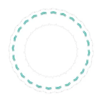 Soft Circular Repeat Shape Clean Abstract Rounded Shapes for Branding and W.. Stock Illustration