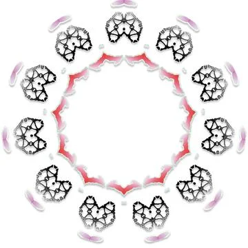 Soft Circular Repeat Shape Clean Abstract Rounded Shapes for Branding and W.. Stock Illustration