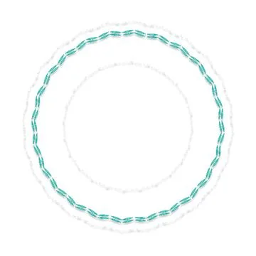 Soft Circular Repeat Shape Clean Abstract Rounded Shapes for Branding and W.. Illustrazione stock