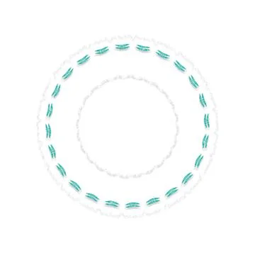 Soft Circular Repeat Shape Clean Abstract Rounded Shapes for Branding and W.. Stock Illustration