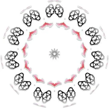 Soft Circular Repeat Shape Clean Abstract Rounded Shapes for Branding and W.. Stock Illustration