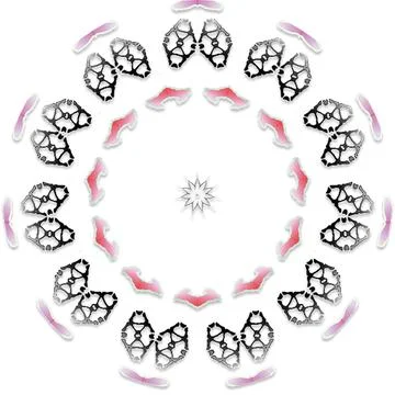 Soft Circular Repeat Shape Clean Abstract Rounded Shapes for Branding and W.. Stock Illustration