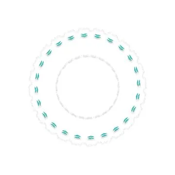 Soft Circular Repeat Shape Clean Abstract Rounded Shapes for Branding and W.. Stock Illustration