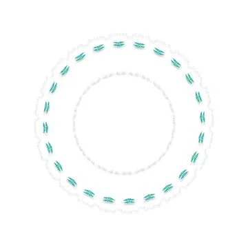 Soft Circular Repeat Shape Clean Abstract Rounded Shapes for Branding and W.. Illustrazione stock