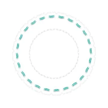 Soft Circular Repeat Shape Clean Abstract Rounded Shapes for Branding and W.. Stock Illustration