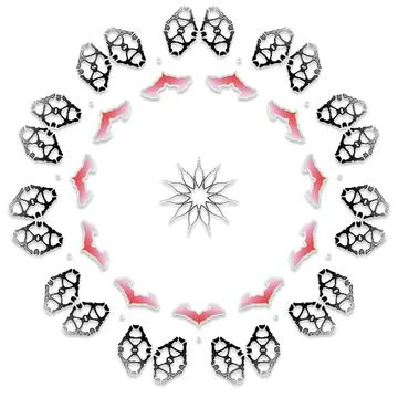 Soft Circular Repeat Shape Clean Abstract Rounded Shapes for Branding and W.. Stock Illustration