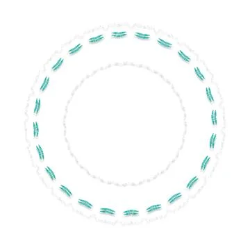 Soft Circular Repeat Shape Clean Abstract Rounded Shapes for Branding and W.. Stock Illustration