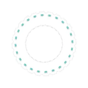 Soft Circular Repeat Shape Clean Abstract Rounded Shapes for Branding and W.. 库存插图