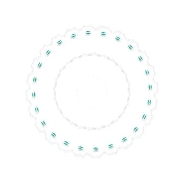 Soft Circular Repeat Shape Clean Abstract Rounded Shapes for Branding and W.. Illustrazione stock