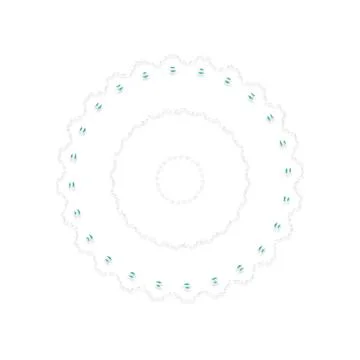 Soft Circular Repeat Shape Clean Abstract Rounded Shapes for Branding and W.. Stock Illustration