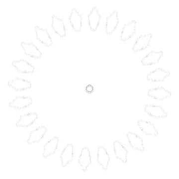 Soft Circular Repeat Shape Clean Abstract Rounded Shapes for Branding and W.. Stock Illustration