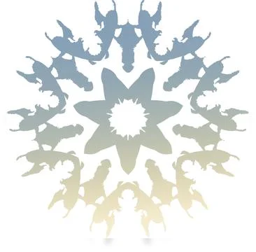 Soft Circular Repeat Shape Clean Abstract Rounded Shapes for Branding and W.. Stock Illustration