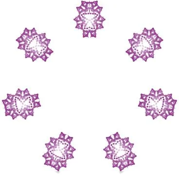 Soft Circular Repeat Shape Clean Abstract Rounded Shapes for Branding and W.. Stock Illustration