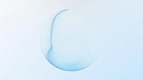 Soft clean blue plasma orb on light background with airy minimal gradients,.. Stock Illustration