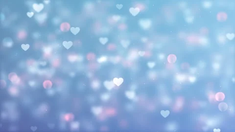 Soft Clean Hearts Abstract Background Stock Footage 338445336