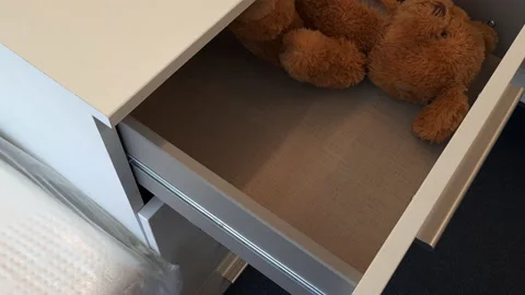 Soft closing drawer. Stock Footage 169947490