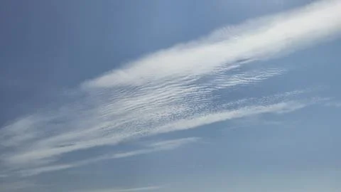 Soft Cloud Formation in Blue Sky Stock Photos