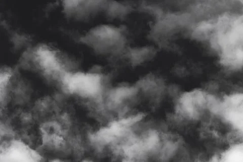 Soft Cloud Formation on Dark Background for Fog Overlay Effects on Photos Stock Photos