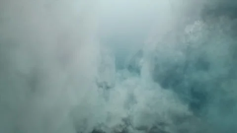 Soft Cloud Passing Blue Sky Loop Stock Footage 308637419